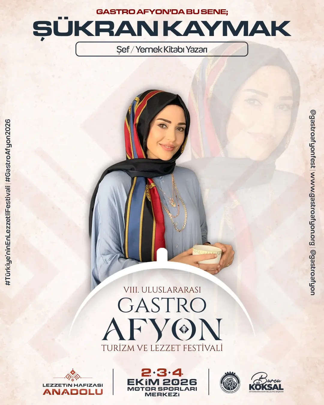 Gastro Afyon Festivali'nde Bu Yıl Şef Şükran Kaymak Eşliğinde!