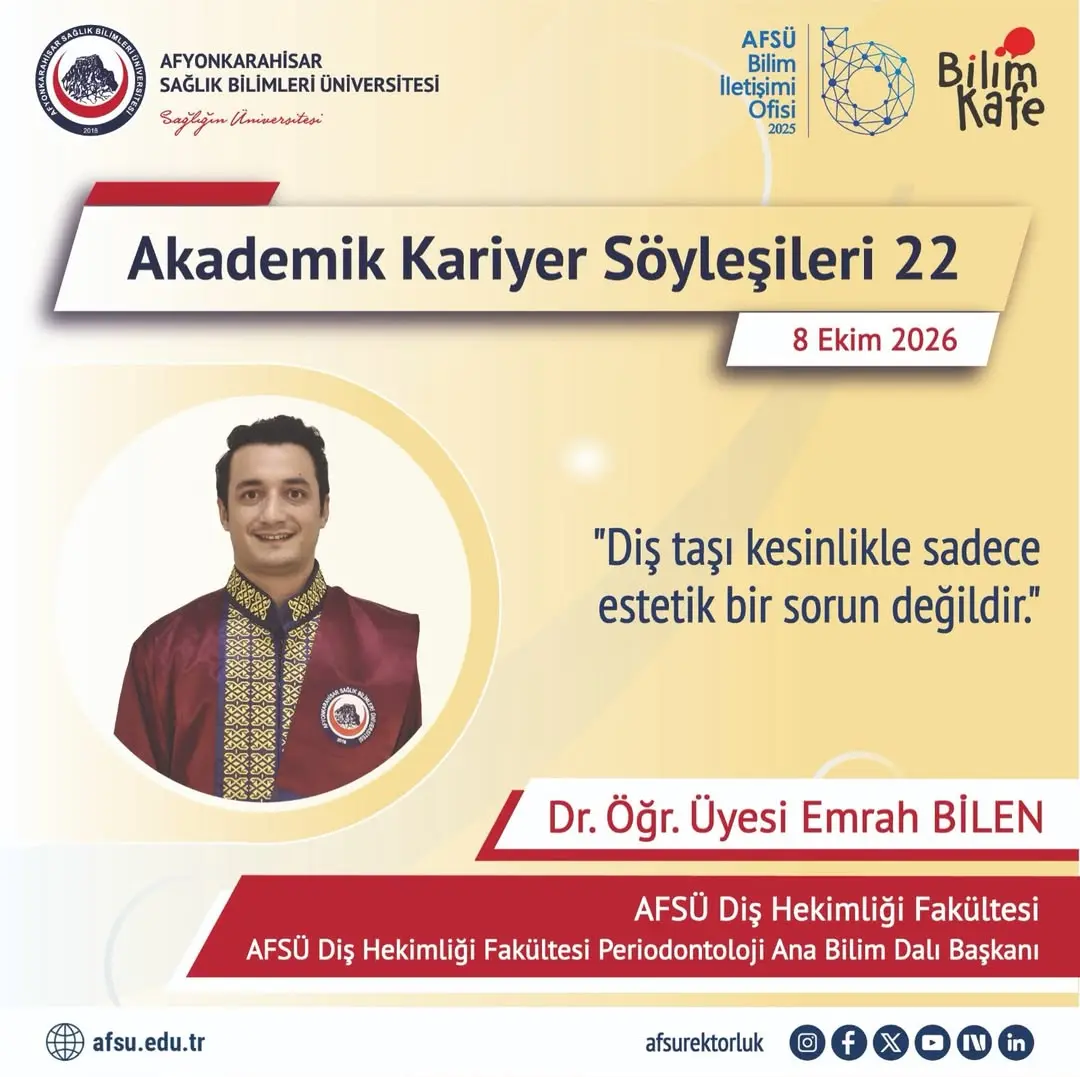 Diş Taşı Hakkında Dr. Öğr. Üyesi Emrah BİLEN'den Önemli Açıklama