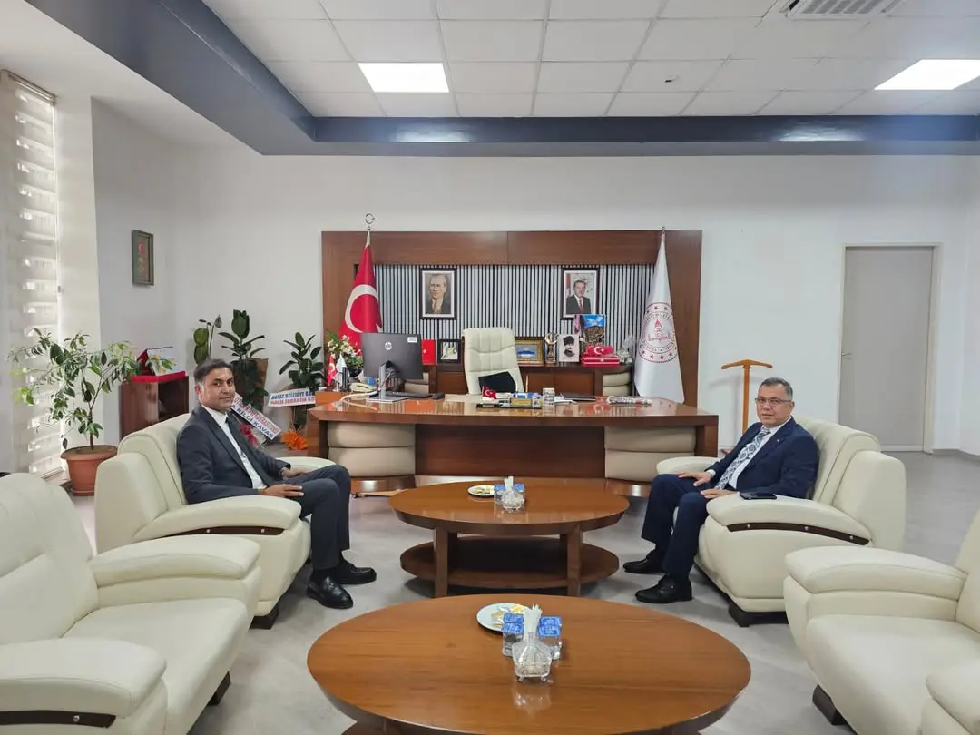 Milli Eğitim Bakanlığı İç Kontrol Daire Başkanı İl Milli Eğitim Müdürü İsmail Altınkaynak'ı Ziyaret Etti