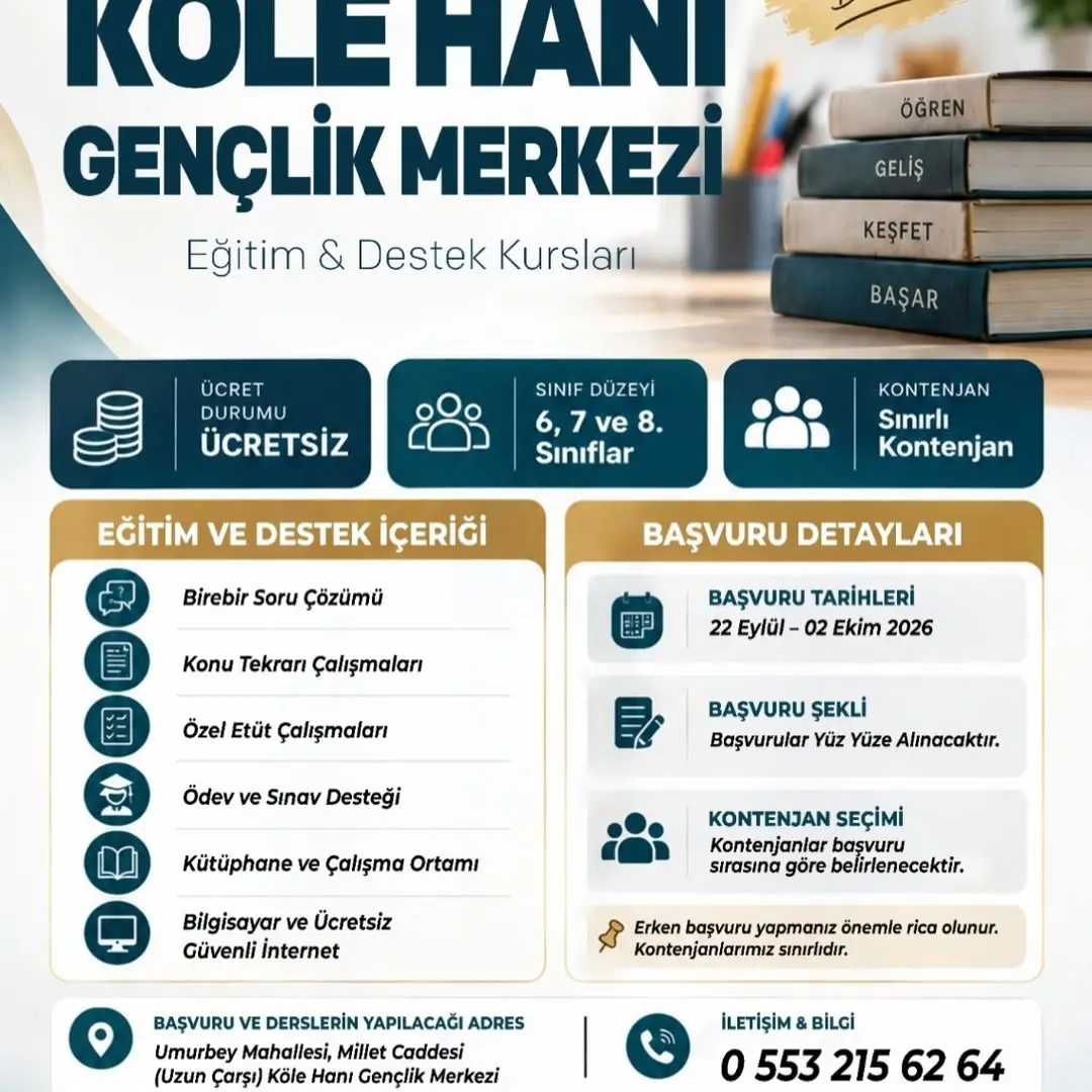 Afyonkarahisar Belediyesi'nden Gençlere Ücretsiz Destek Kursları