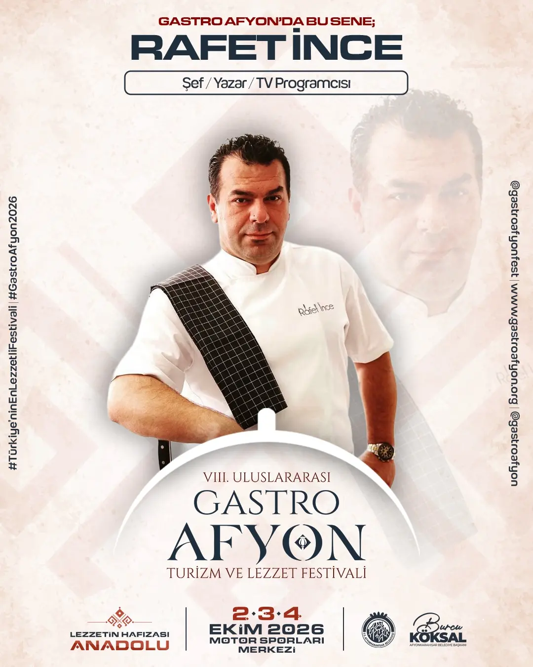 Gastro Afyon Festivali'nde Bu Yıl Şef Rafet İnce İle!