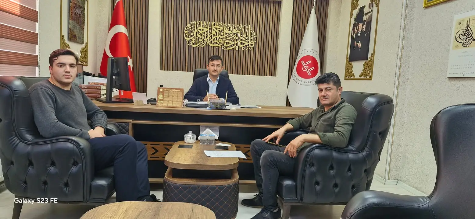 Ekinova Köyü Muhtarı ve Cami İmam Hatibinden İlçe Müftüsüne Ziyaret