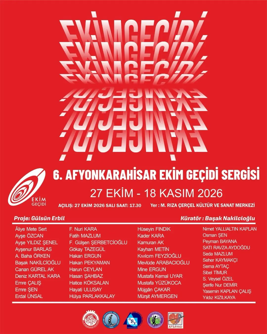 6. Afyonkarahisar Ekim Geçidi Sergisi Sanatseverlerle Buluşuyor