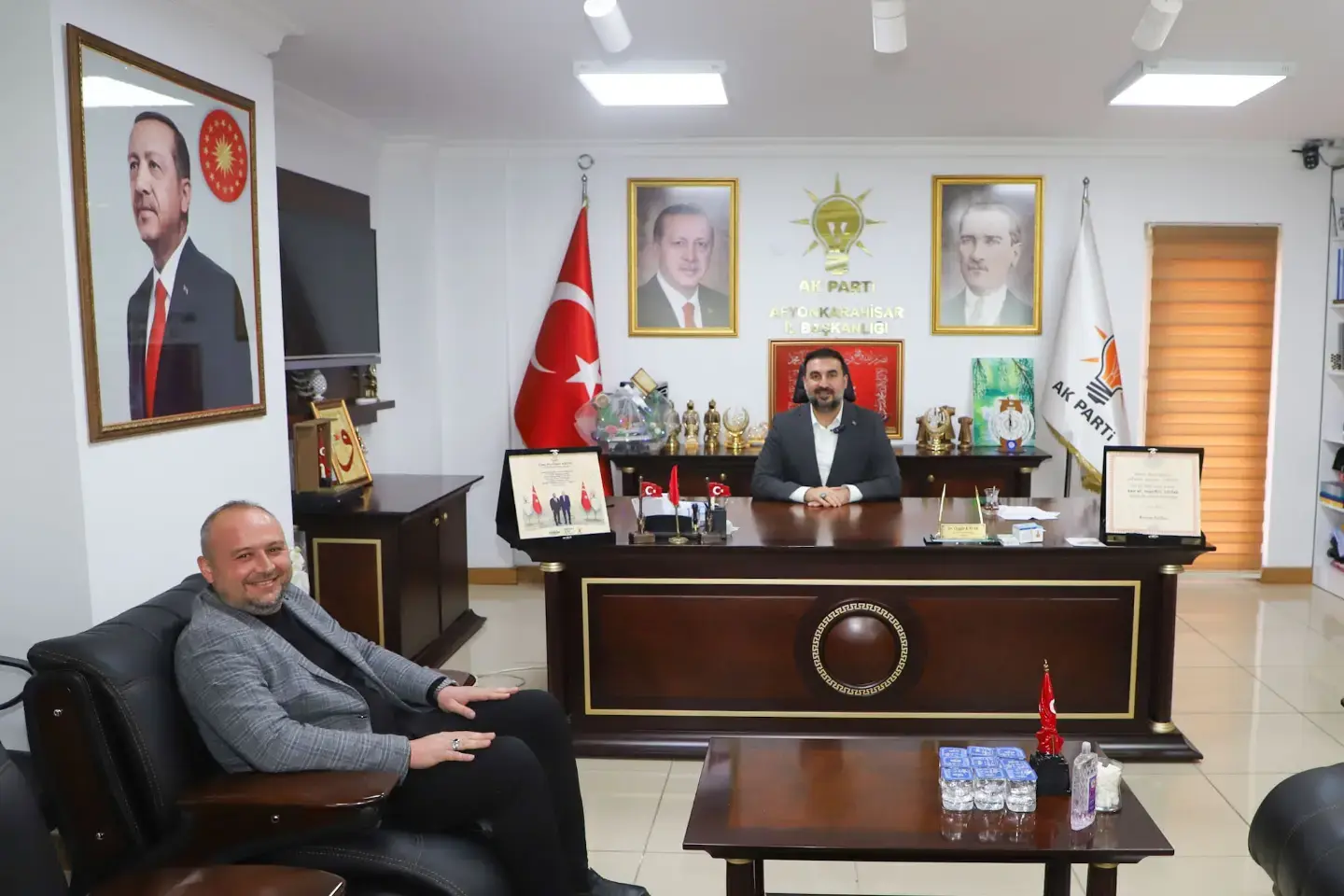 Özgür Kavak, Mehmet Aldırmaz'ı kabul etti