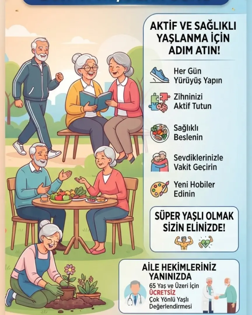 1 Ekim Dünya Yaşlılar Günü: Sağlıklı Yaş Alma İpuçları