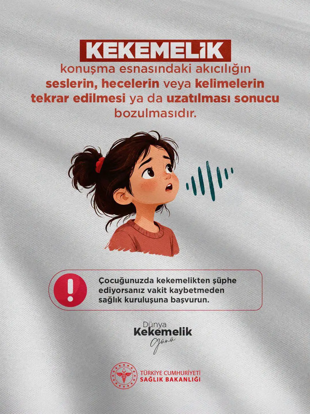 Kekemelik hakkında önemli bilgiler paylaşıldı