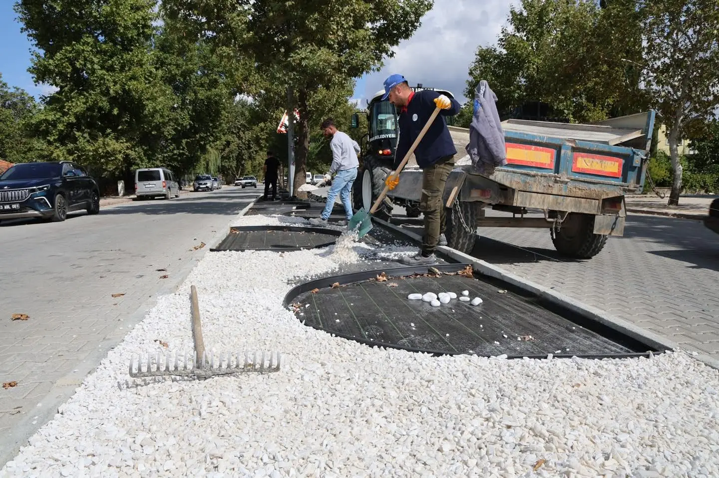 Dinar'da Kuru Peyzaj Çalışmaları Devam Ediyor