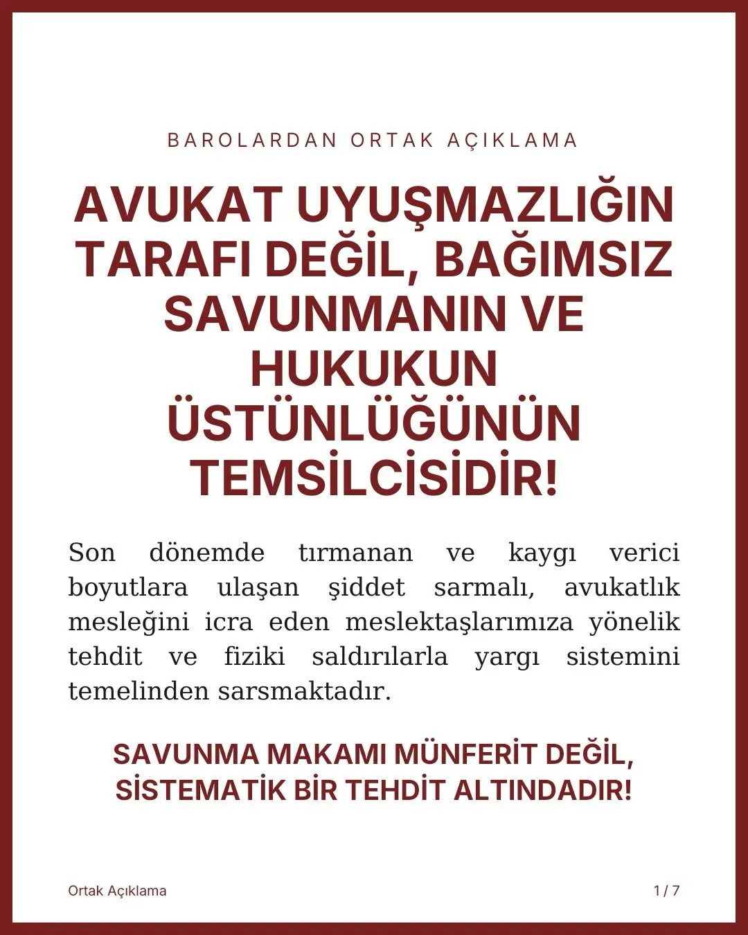 Bağımsız savunmanın önemi vurgulandı