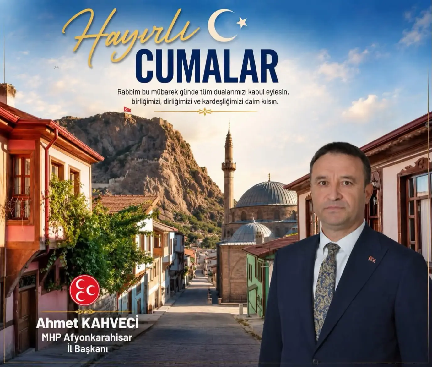 MHP Afyon İl Başkanlığı'ndan Cumaya Dair Mesaj