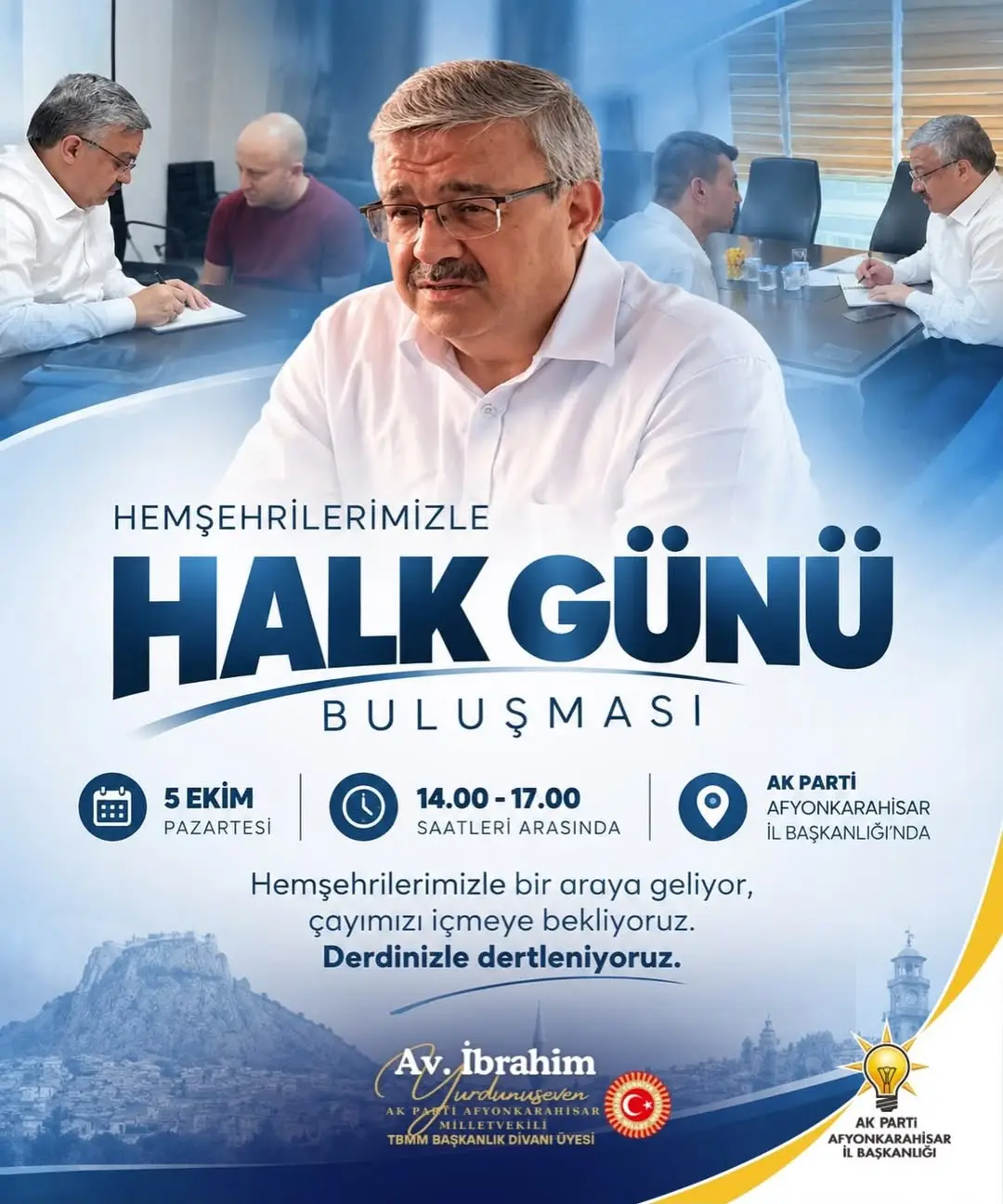 Halk Günü buluşmalarımızla hemşehrilerimizle bir araya geliyor, talep ve önerilerini doğrudan dinliyoruz....