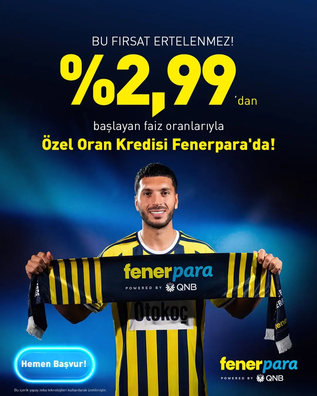 Fenerbahçe'den Taraftarlara Özel Fırsat: Özel Oran Kredisi!