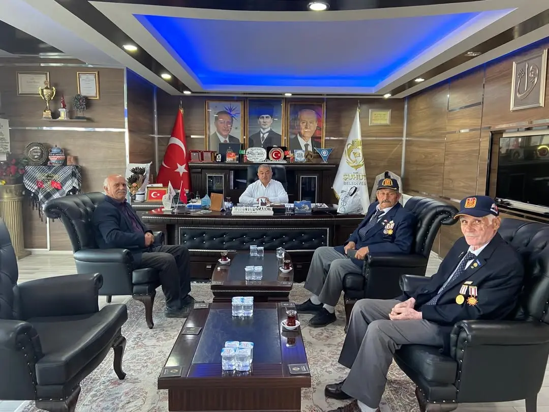 Şuhut Belediye Başkanı Muhuttin Özaşkın Gazileri Ağırladı