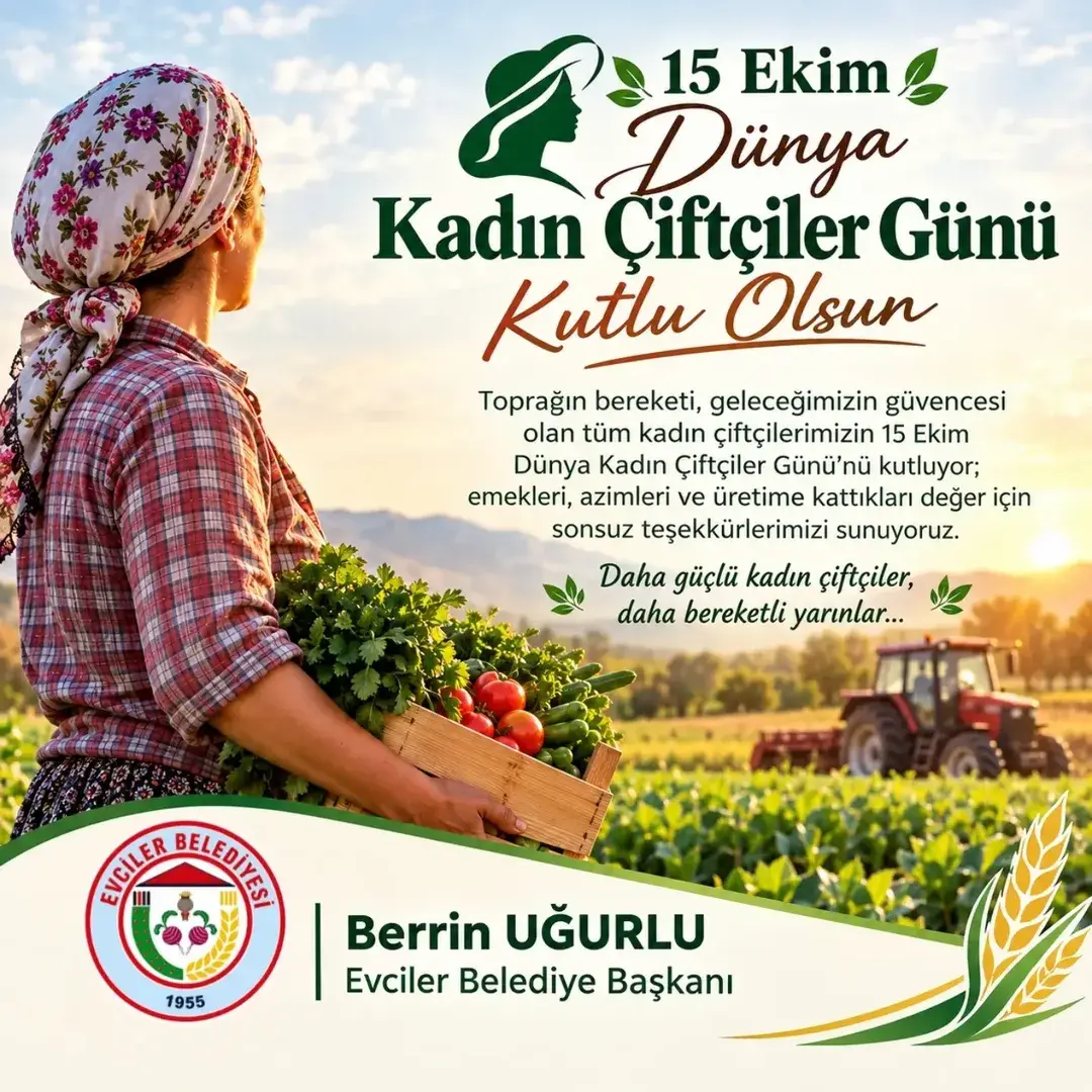 15 Ekim Dünya Kadın Çiftçiler Günü Kutlu Olsun!