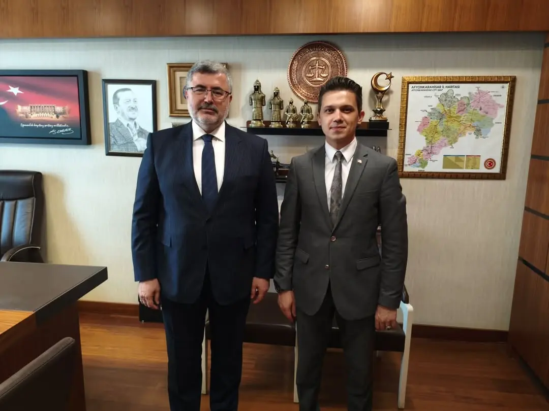 Ak Parti Milletvekili Ali Özkaya, Dazkırı Belediye Başkanı Fatih Çiçek'i Mecliste Ağırladı