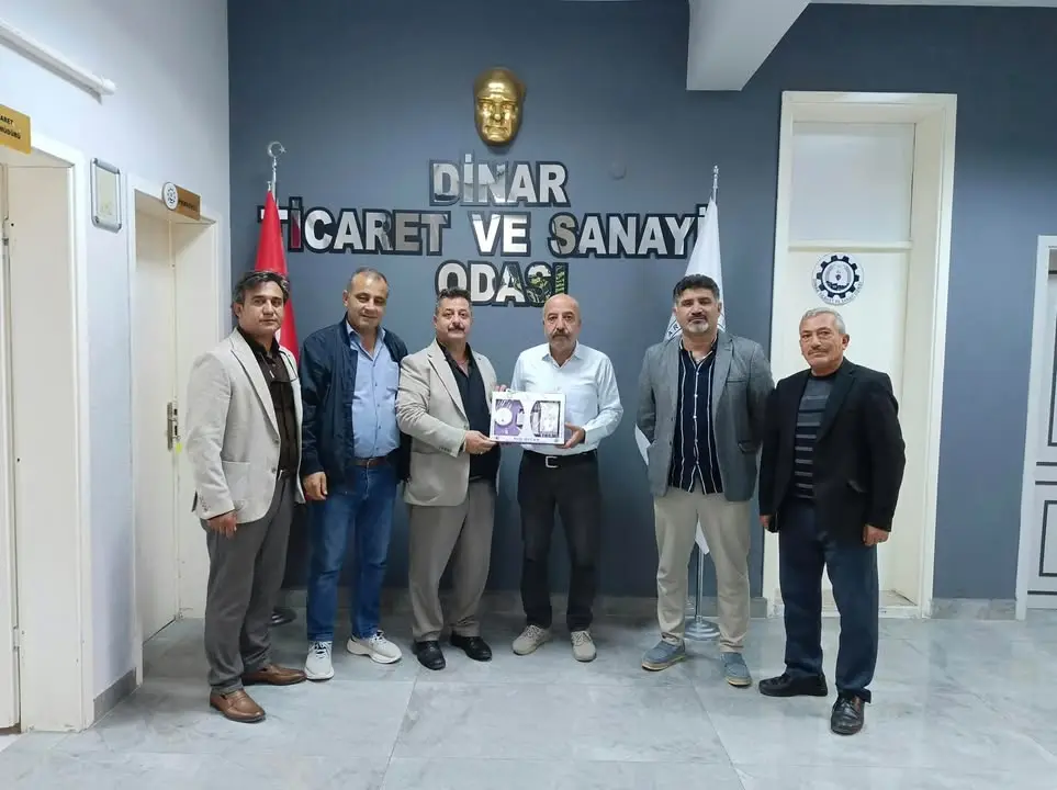 Afyonlu Antalyalılar Derneği Dinar Odamızı Ziyaret Etti