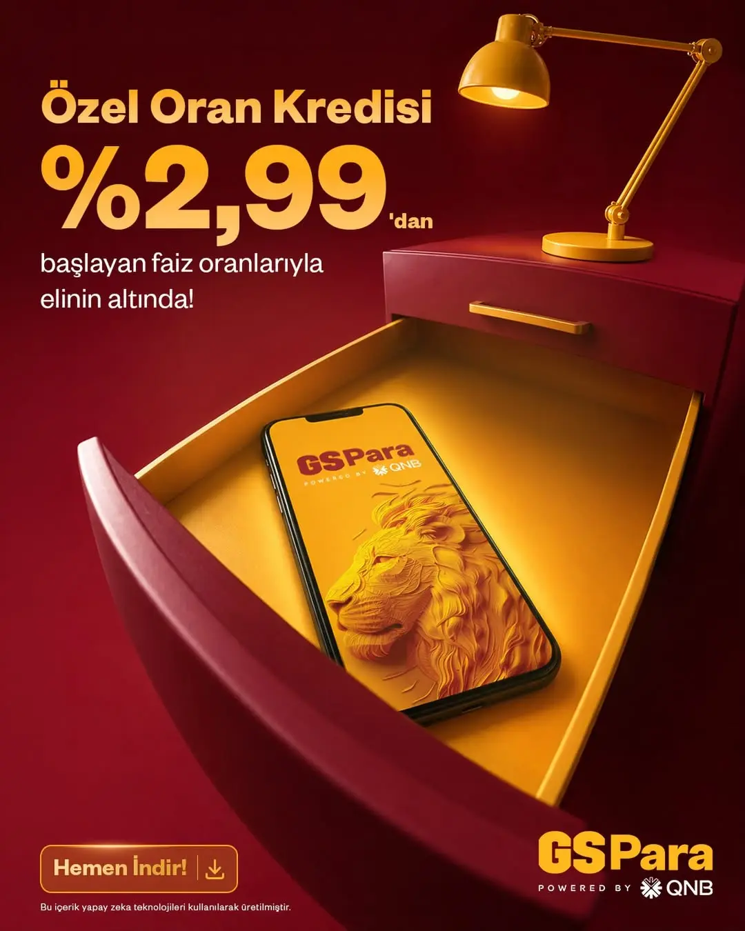 Galatasaray'dan Taraftara Özel Fırsat: GSPara ile %2,99'dan Başlayan Özel Oran Kredisi!
