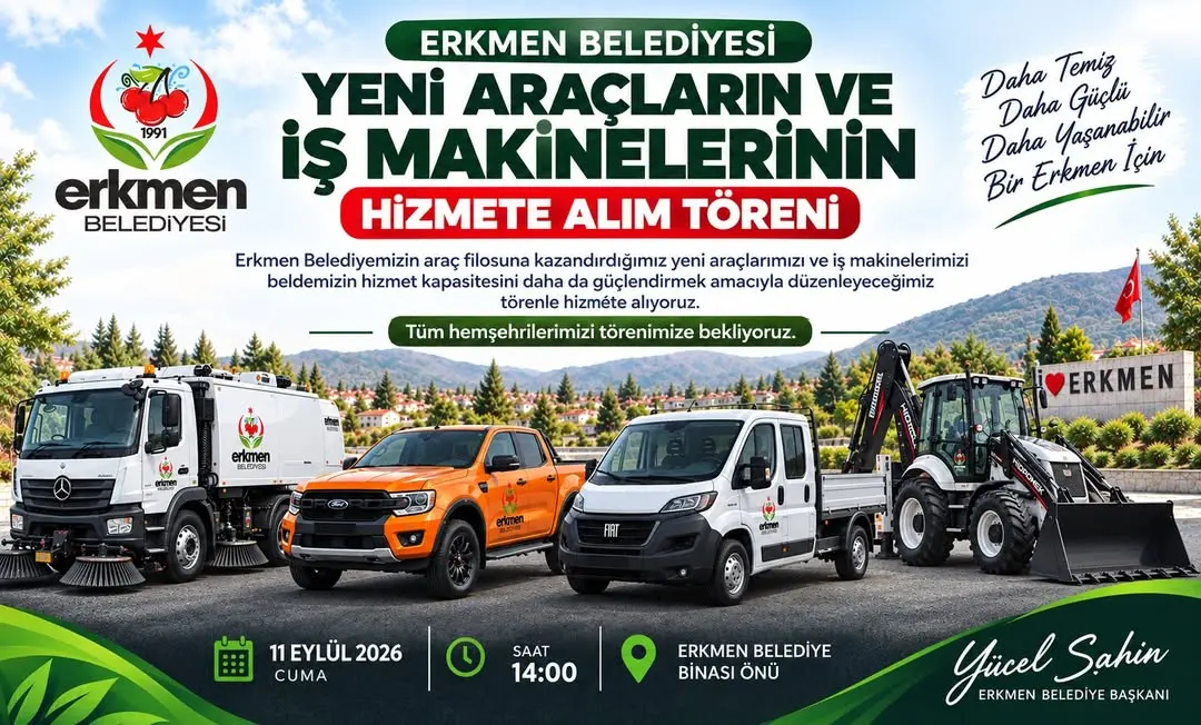 Erkmen Belediyesi Araç Filosunu Güçlendiriyor