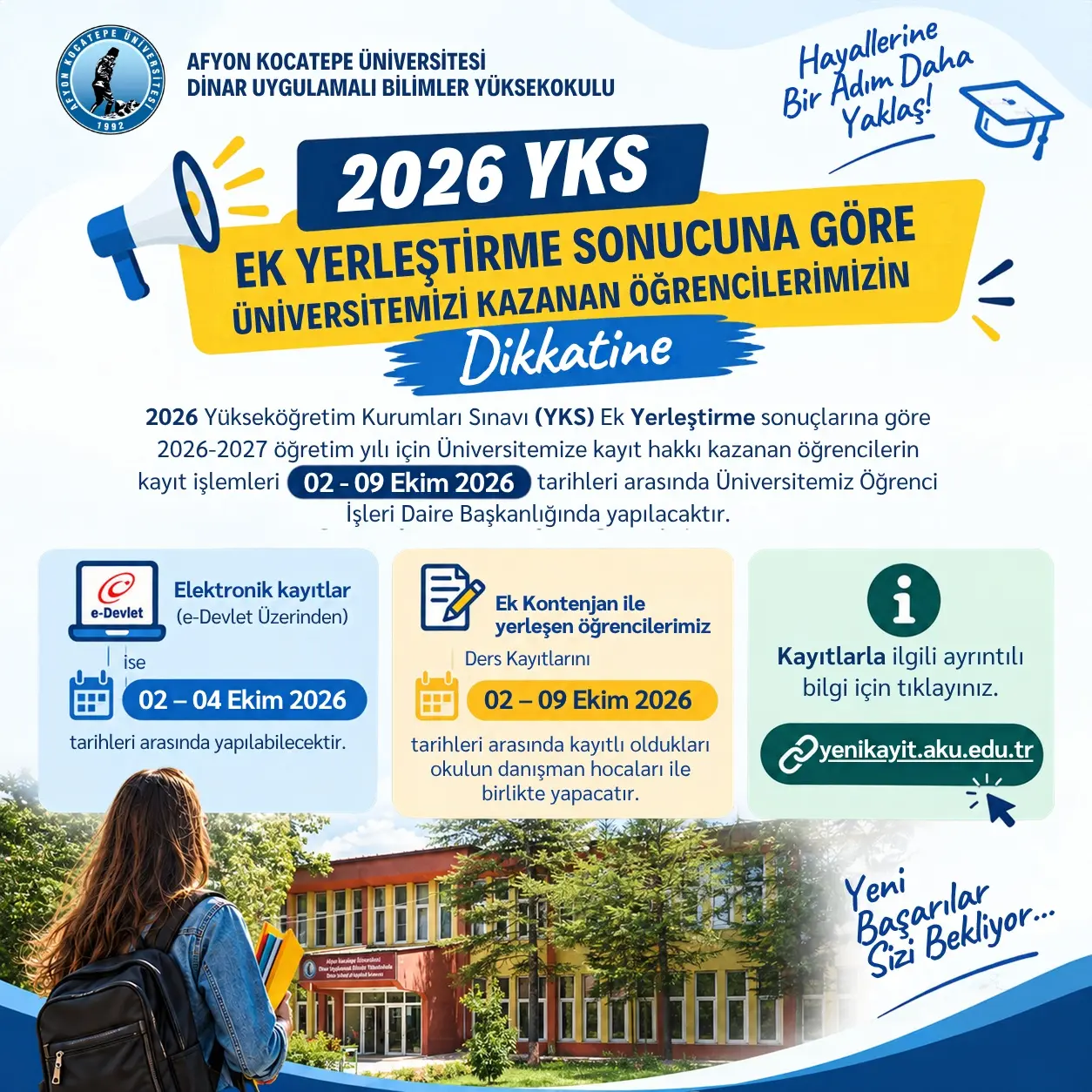 2026 YKS Ek Yerleştirme Sonuçları Açıklandı