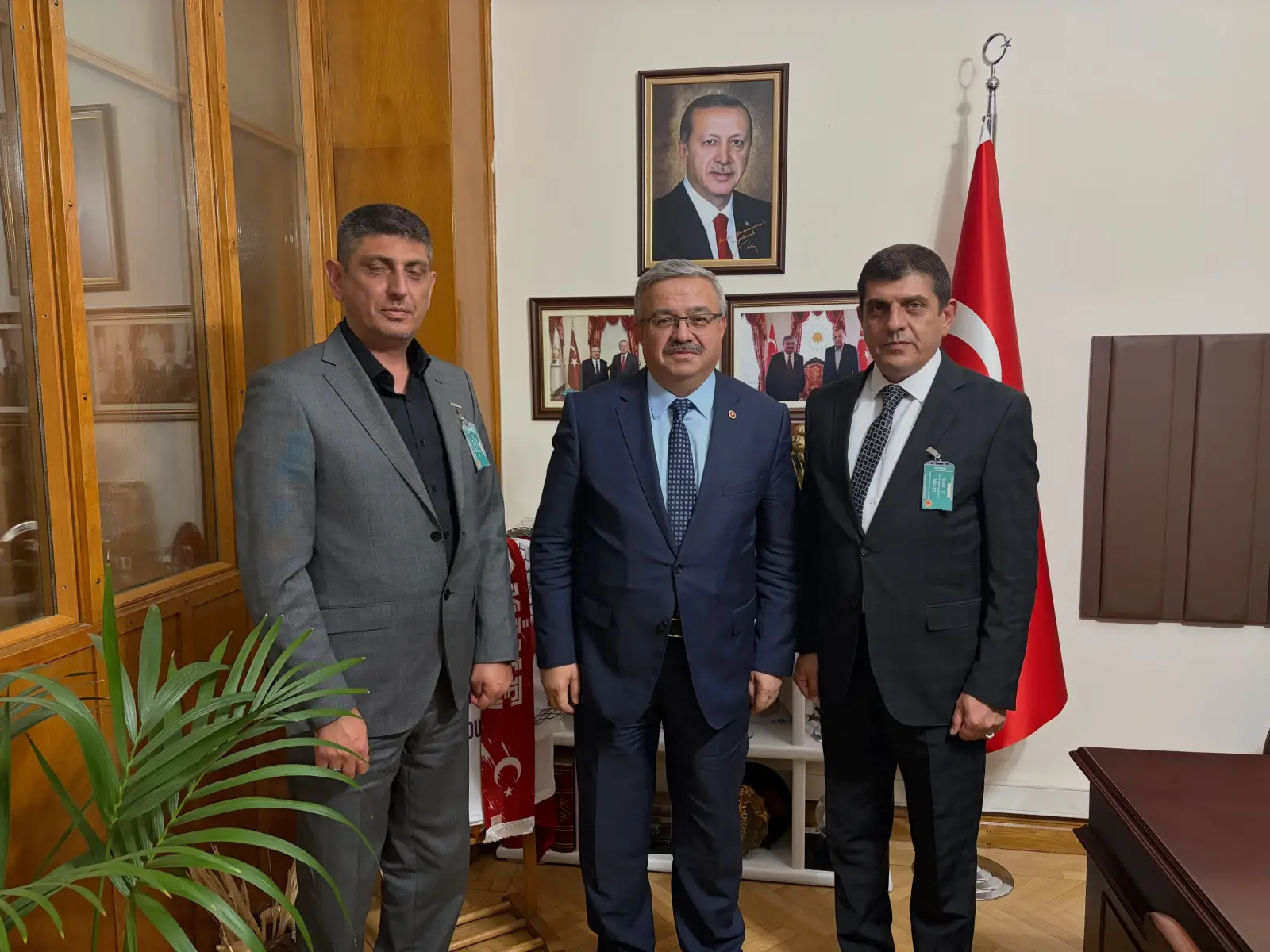 Cengiz ve Hasan Taşpınar TBMM'de ağırlandı