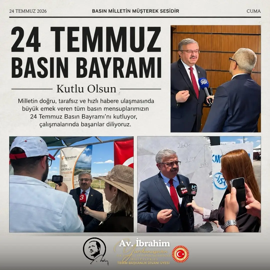 Gece gündüz demeden mesleklerini özveriyle icra eden gazetecilere tebrikler