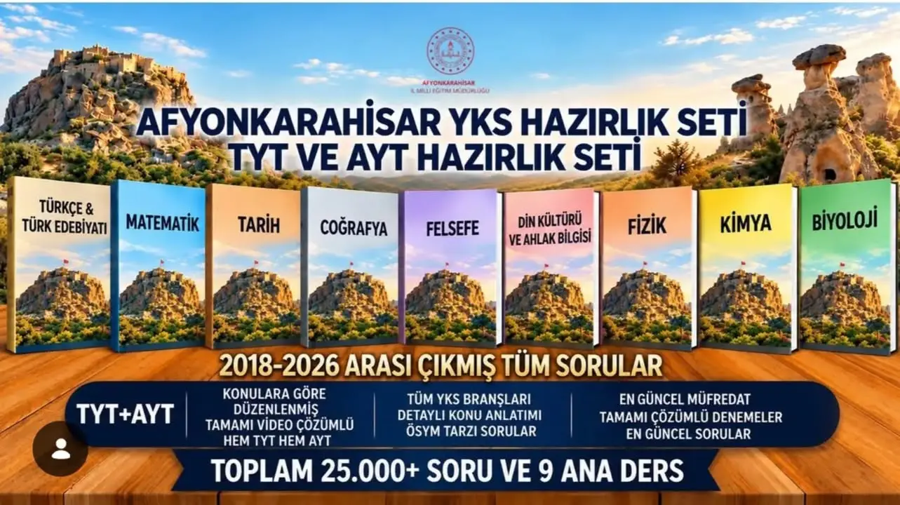 Şuhut'tan YKS Hazırlık Setleri Duyurusu