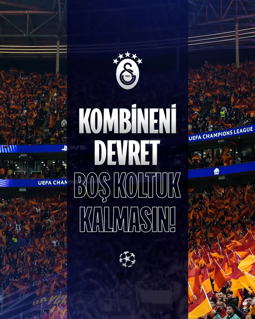 Galatasaray, FC Barcelona Maçı İçin Taraftarları Tribünde Birleşmeye Çağırıyor