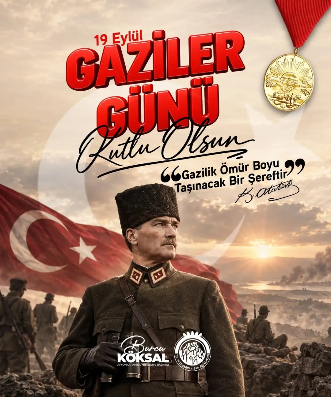Gazi Mustafa Kemal Atatürk ve Silah Arkadaşları İçin Gaziler Günü Kutlaması