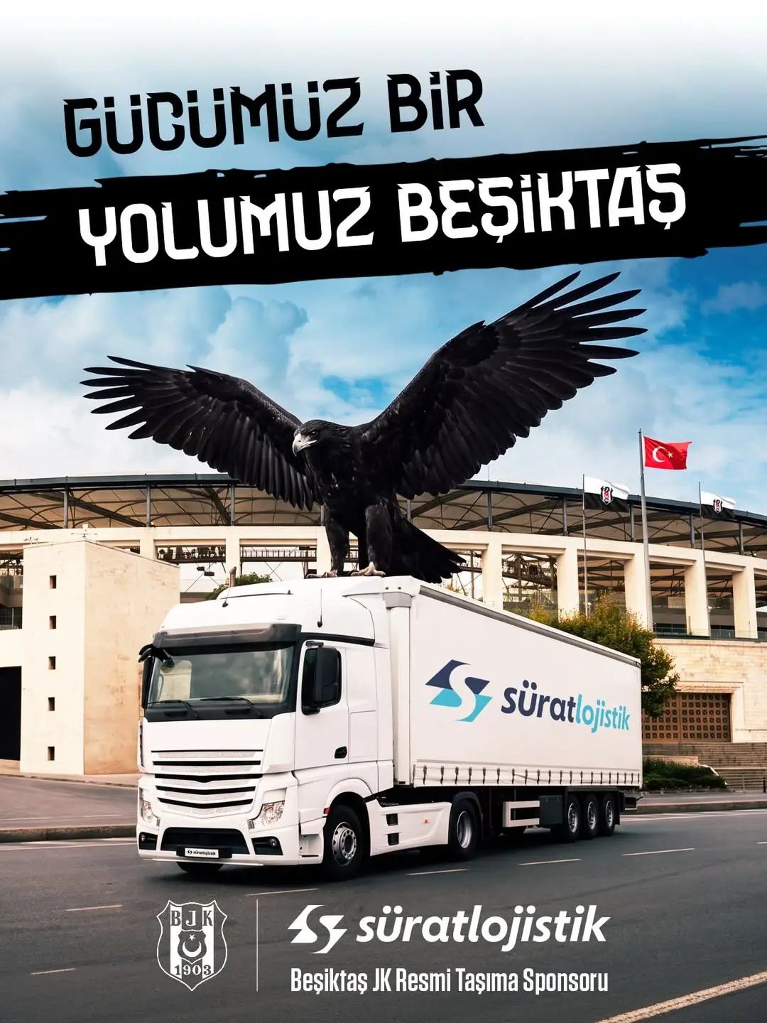 Sürat Lojistik, Beşiktaş JK'nin Resmi Taşıma Sponsoru Oldu