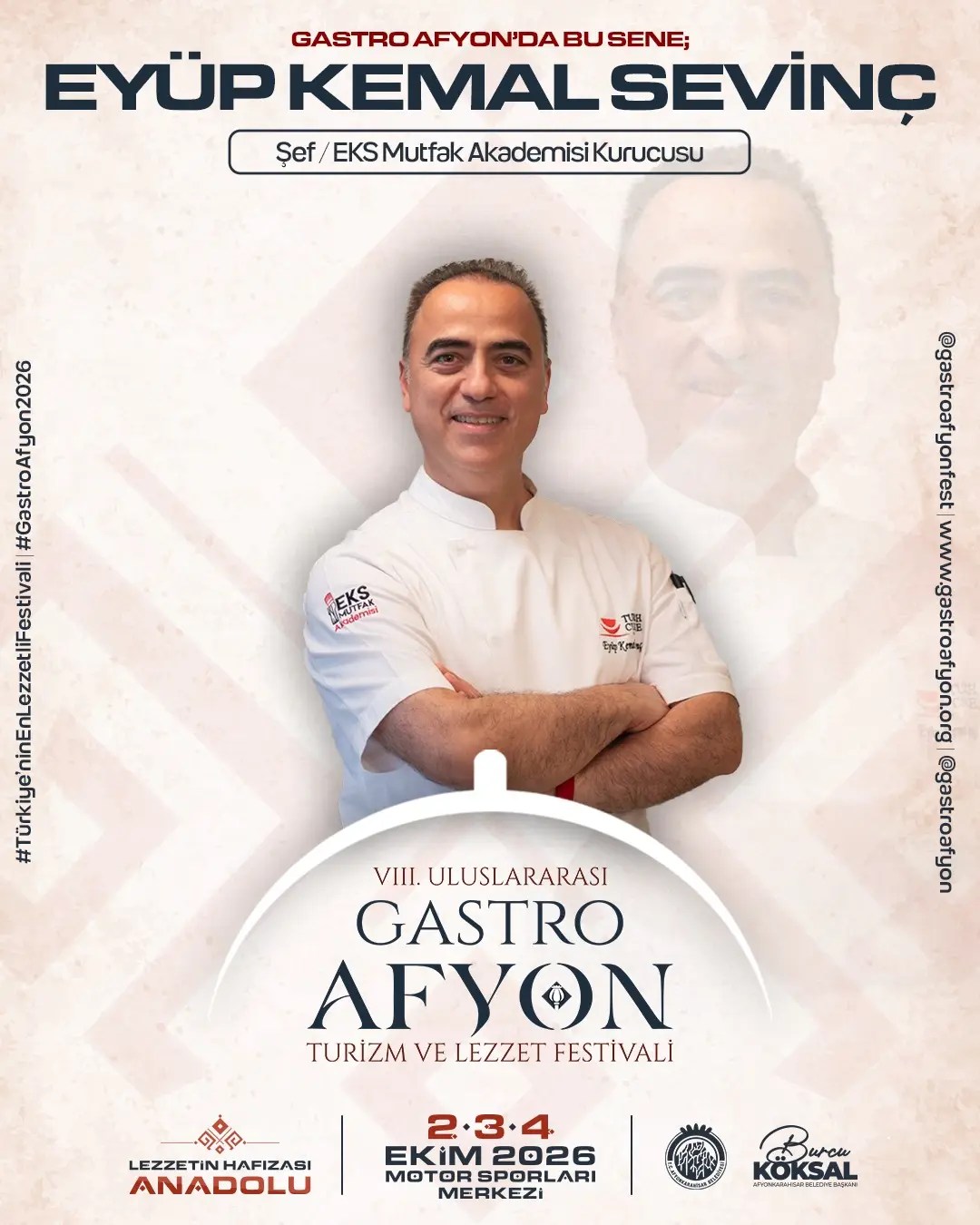 Gastro Afyon Festivali'nde Bu Yıl Şef Eyüp Kemal Sevinç Sahne Alacak!