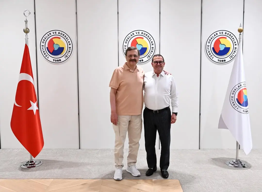 TOBB Başkanı Mustafa Rifat Hisarcıklıoğlu, Kıbrıs Türk Ticaret Odası Başkanı'nı Ziyaret Etti