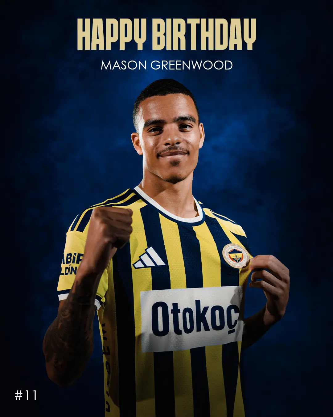 Fenerbahçe Spor Kulübü'nden Mason Greenwood'a Doğum Günü Kutlaması