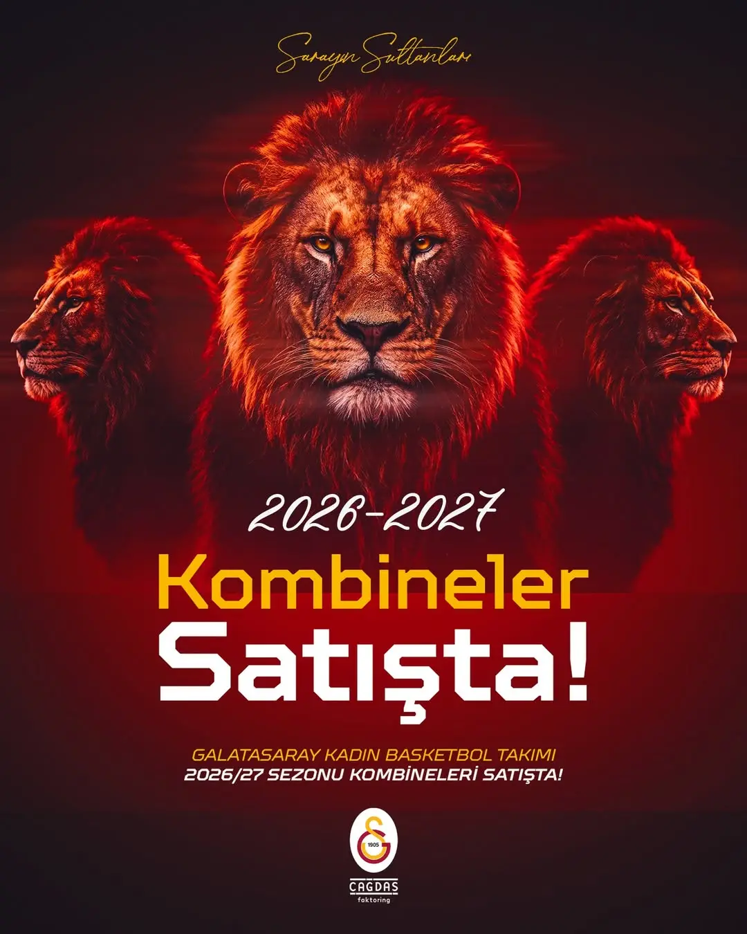 Galatasaray Çağdaş Faktoring Yeni Sezon Kombineleri Satışta!