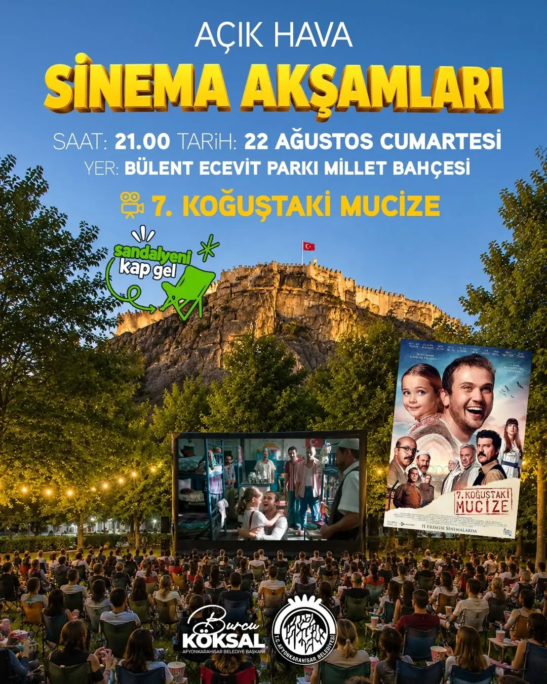Açık Hava Sinema Akşamlarımız devam ediyor! 🎬🍿...