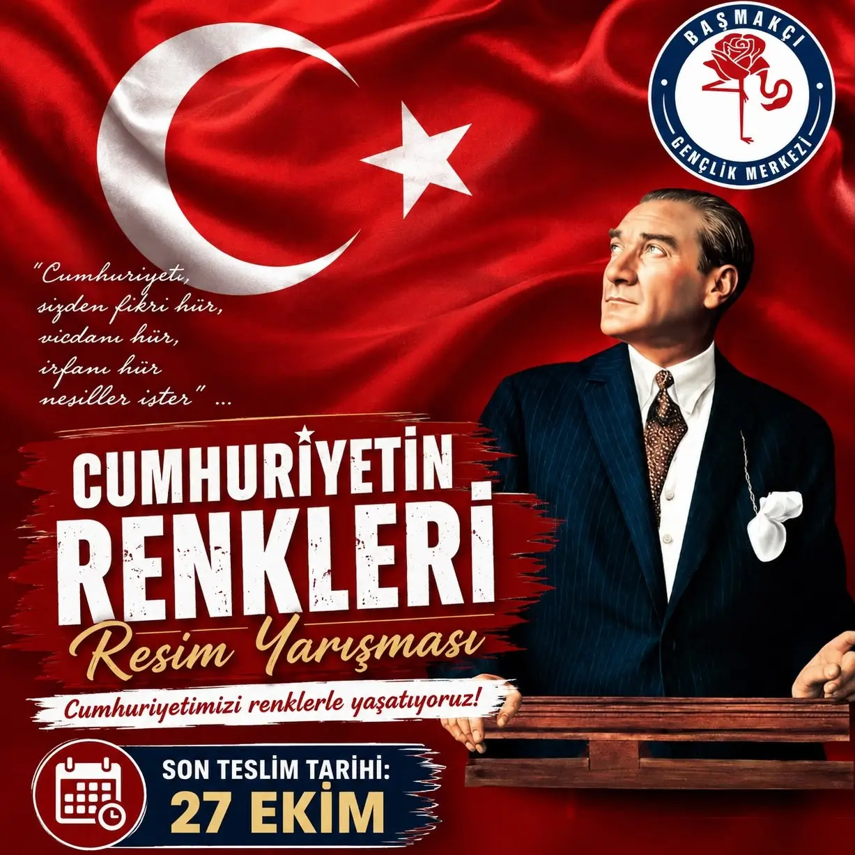 Cumhuriyetin Renkleri Resim Yarışması Başlıyor