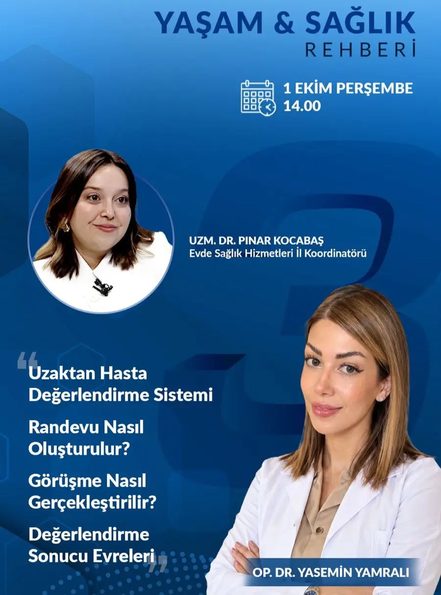 Afyonkarahisar İl Sağlık Müdürlüğü Evde Sağlık Hizmetleri İl Koordinatörü Uzm. Dr. Pınar Kocabaş Yaşam ve Sağlık Rehberi'nde