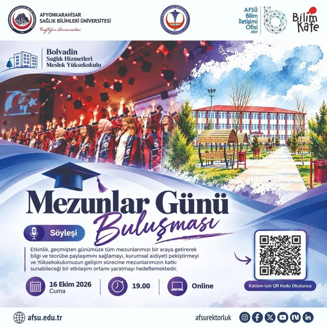Bolvadin Sağlık Hizmetleri Meslek Yüksekokulu Mezunlar Günü Söyleşi Buluşması