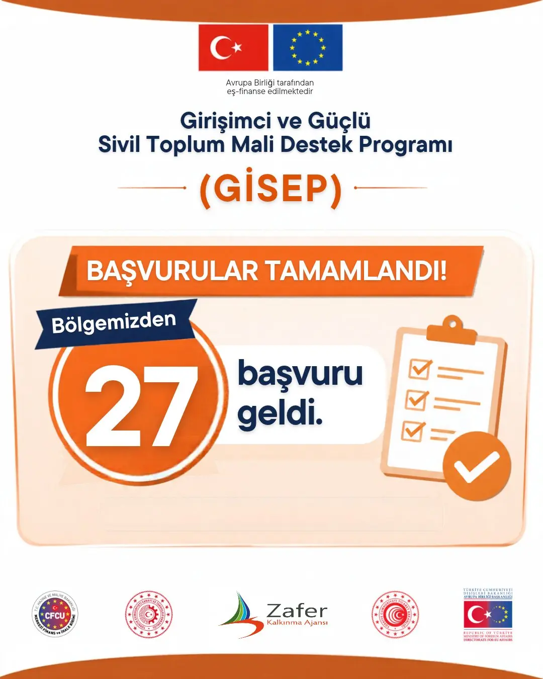 GİSEP’TE BAŞVURU SÜRECİ TAMAMLANDI!