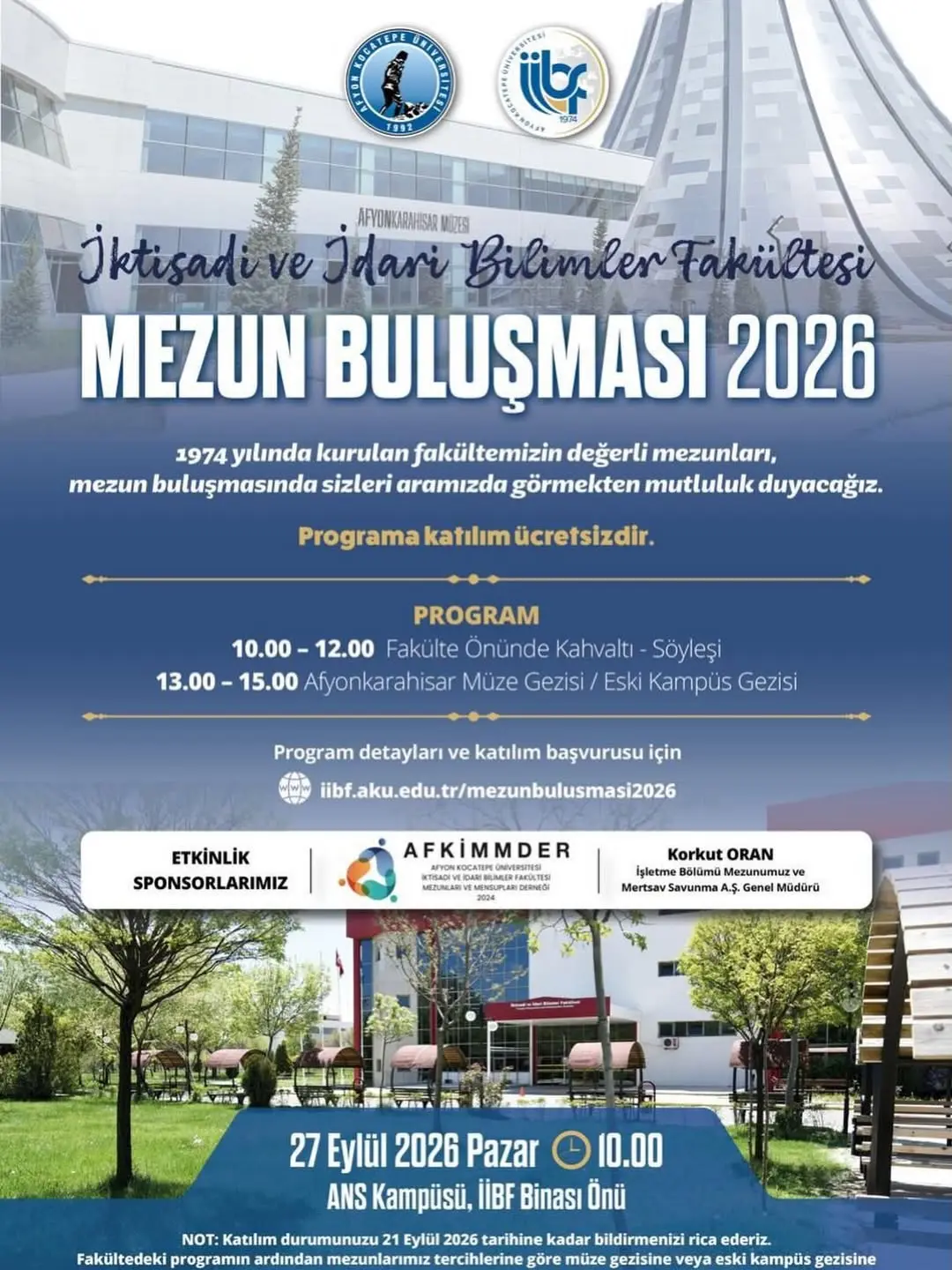 Tüm mezunlarımızı bekliyoruz 😊
