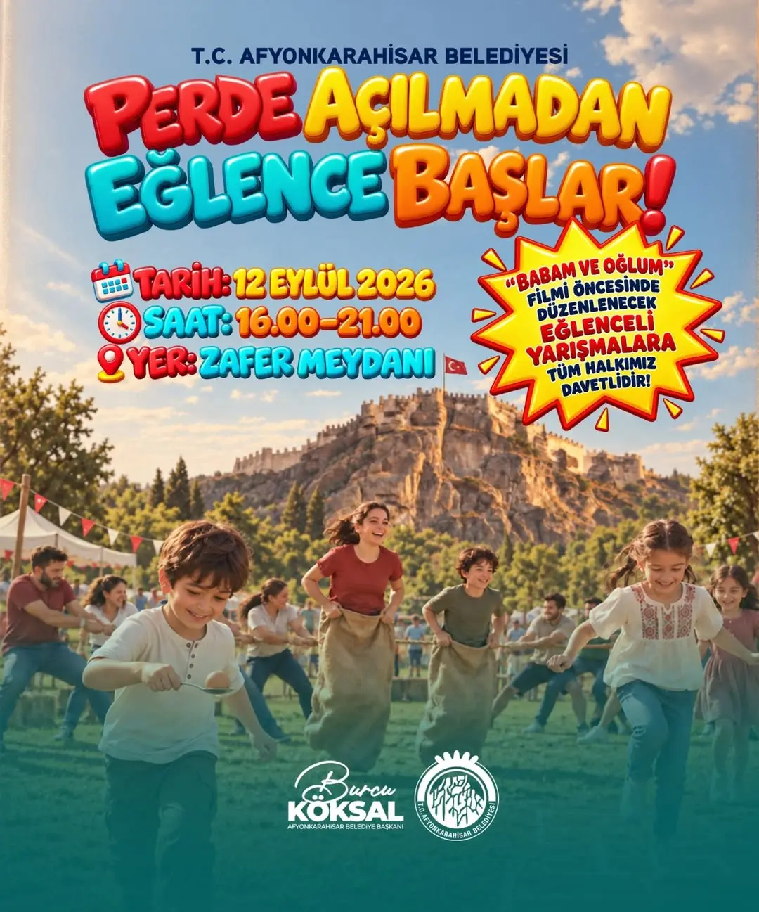 Afyonkarahisar Belediyesi'nden Keyifli Etkinlik: Perde Açılmadan Eğlence Başlıyor!