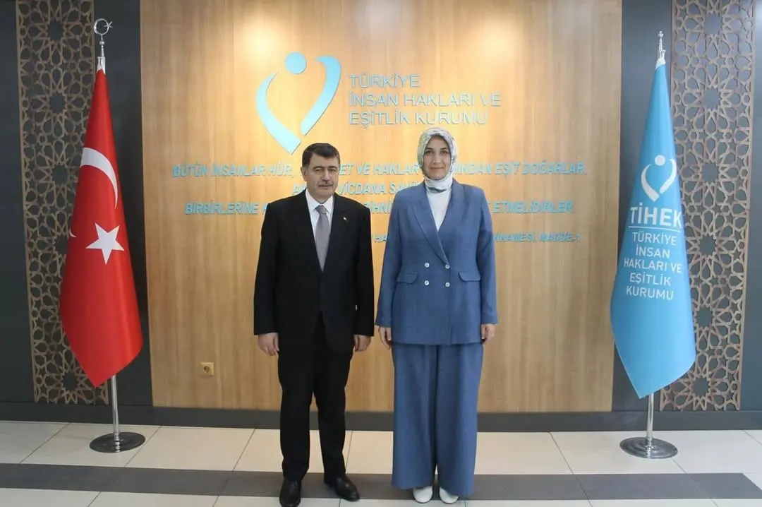 İçişleri Bakan Yardımcısı Kübra Güran Yiğitbaşı, Türkiye İnsan Hakları ve Eşitlik Kurumu Başkanı Vasip Şahin'i Ziyaret Etti