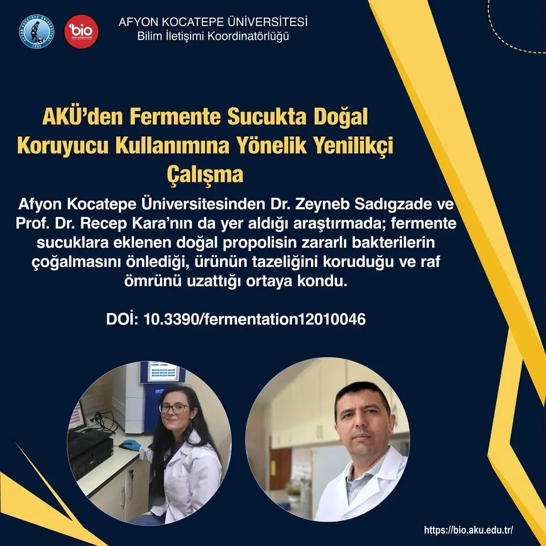 AKÜ’den Fermente Sucukta Doğal Koruyucu Kullanımına Yönelik Yenilikçi Çalışma