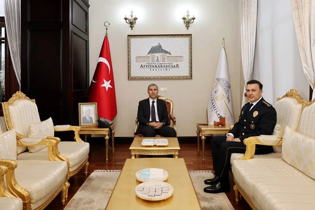 Afyonkarahisar Valiliği'nden Yeni Göreve Başlayan İl Emniyet Müdürü'ne Ziyaret