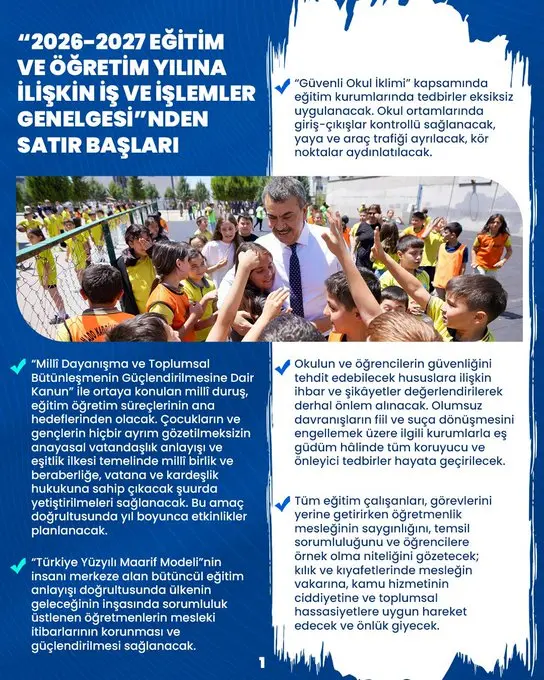 Afyonkarahisar İl Milli Eğitim Müdürlüğü'nden Yeni Eğitim Öğretim Yılı Açıklaması