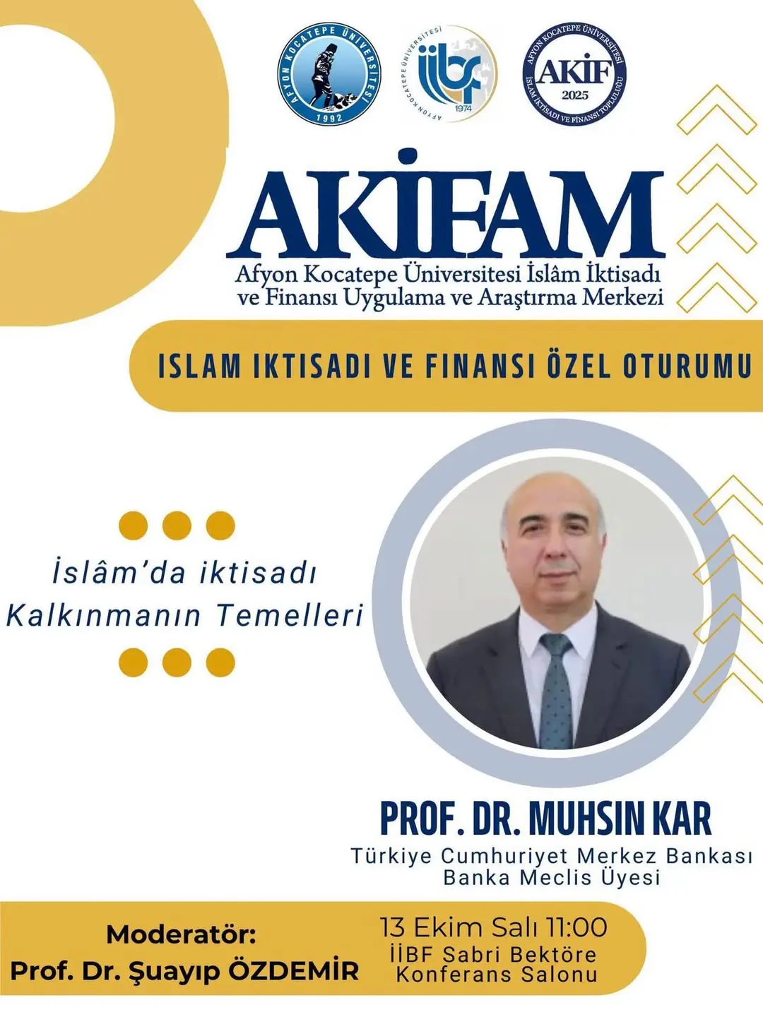 Afyon Kocatepe Üniversitesi'nden İslam İktisadi Kalkınma Konferansı