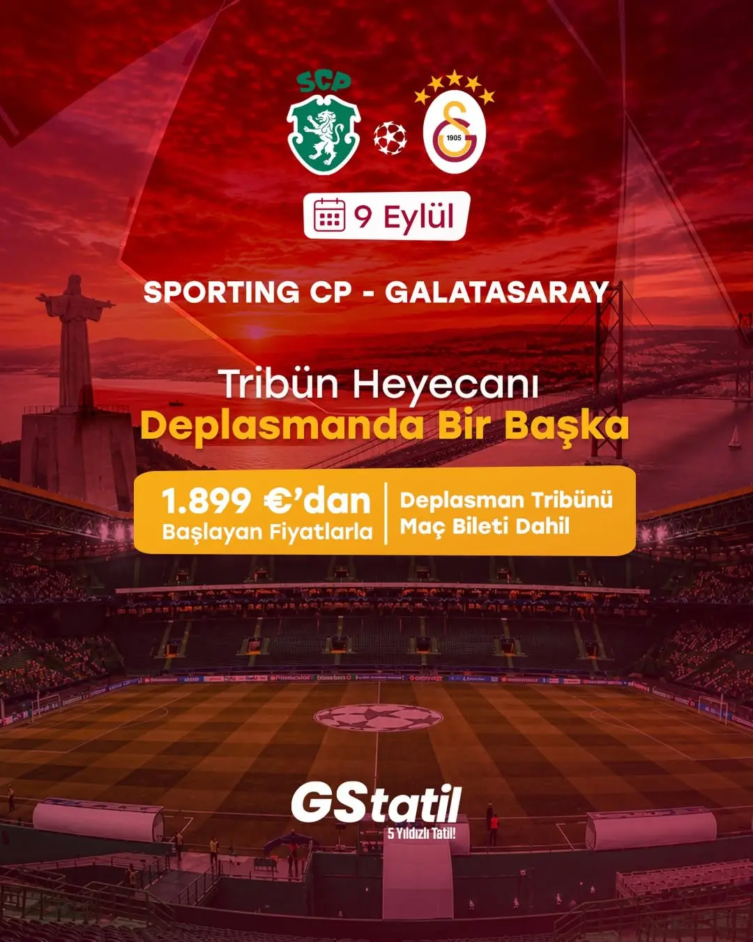 Galatasaray'ın Sporting CP Maçı Deplasman Heyecanı!