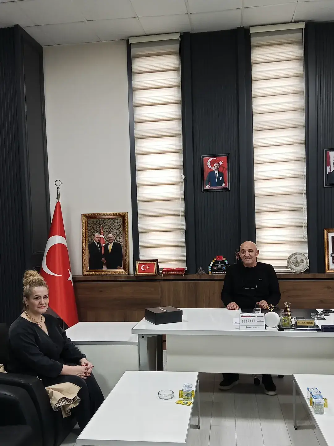 Yasemin Ercan, Afyonkarahisar Ticaret Borsası Yönetim Kurulu Başkanı Mehmet Mühsürler'i Tebrik Ziyaretinde Bulundu