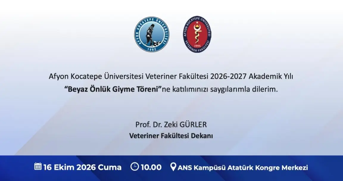 2026-2027 Akademik Yılı Beyaz Önlük Töreni
