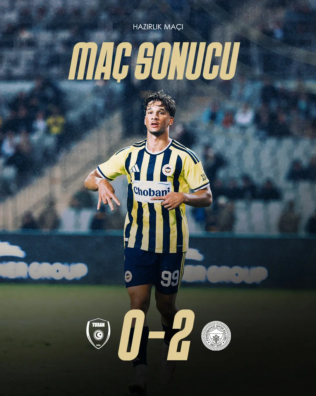 Fenerbahçe, Turan Tovuz'u 2-0 Yenen Hazırlık Maçından Galibiyetle Ayrıldı