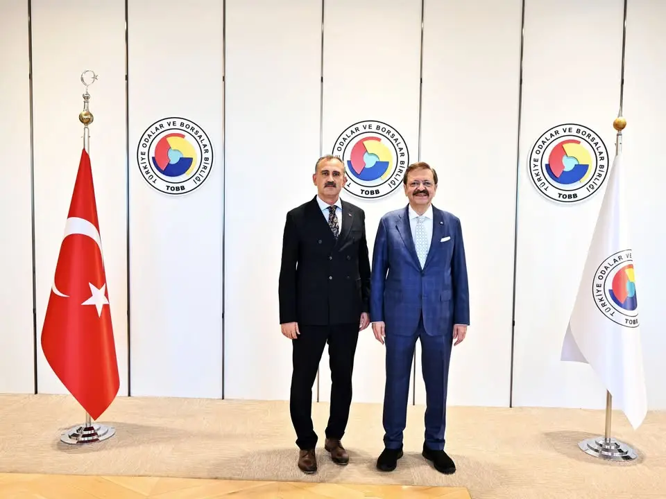 TOBB Başkanı Mustafa Rifat Hisarcıklıoğlu, Ağrı Valisi Önder Bozkurt'u Birliğinde Ağırladı