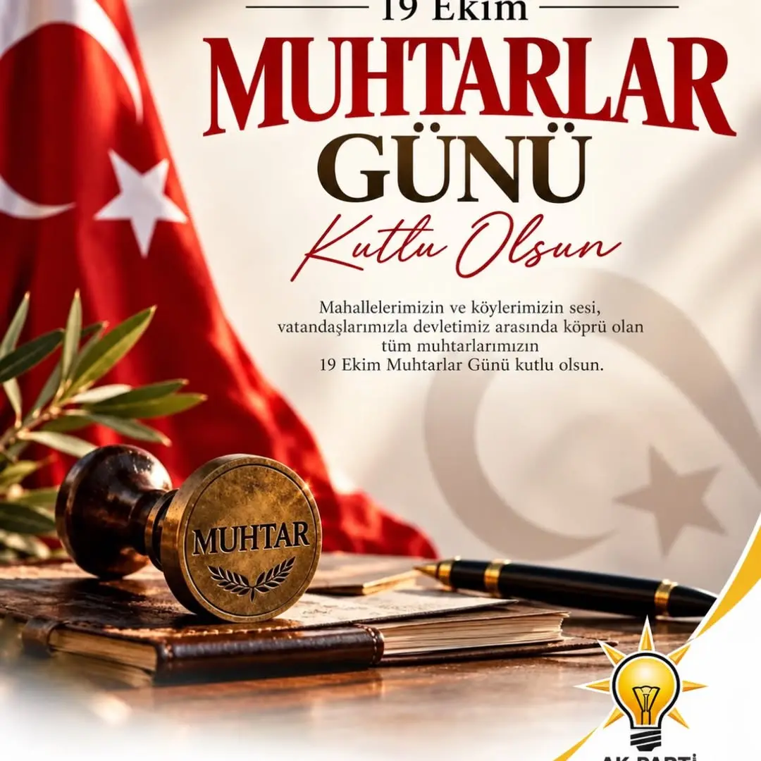 AK Parti Afyonkarahisar İl Kadın Kolları'ndan 19 Ekim Muhtarlar Günü Kutlama Mesajı
